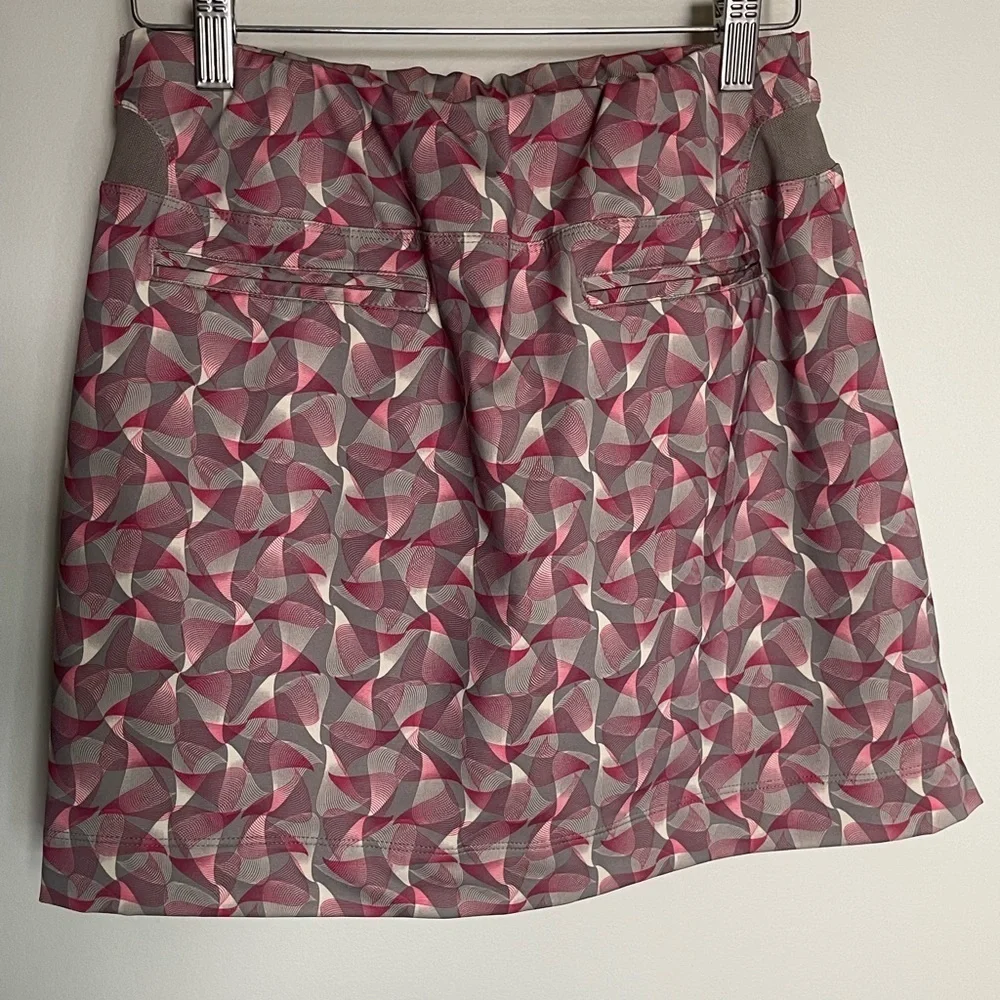 Nike Pink & Gray stretch knit golf skirt skort size large